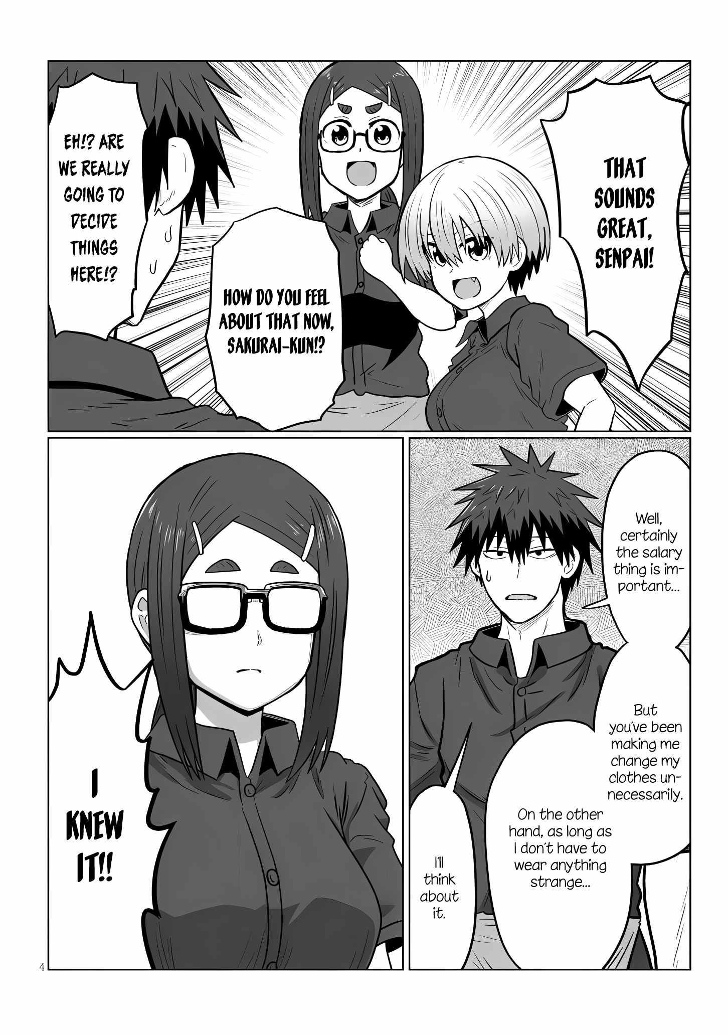 Uzaki-Chan Wa Asobitai! Chapter 121 page 4