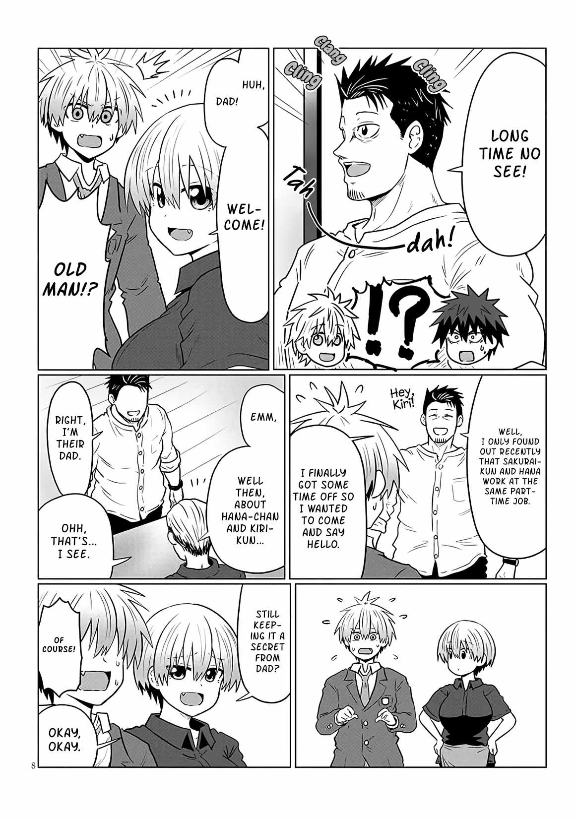 Uzaki-Chan Wa Asobitai! Chapter 124 page 8