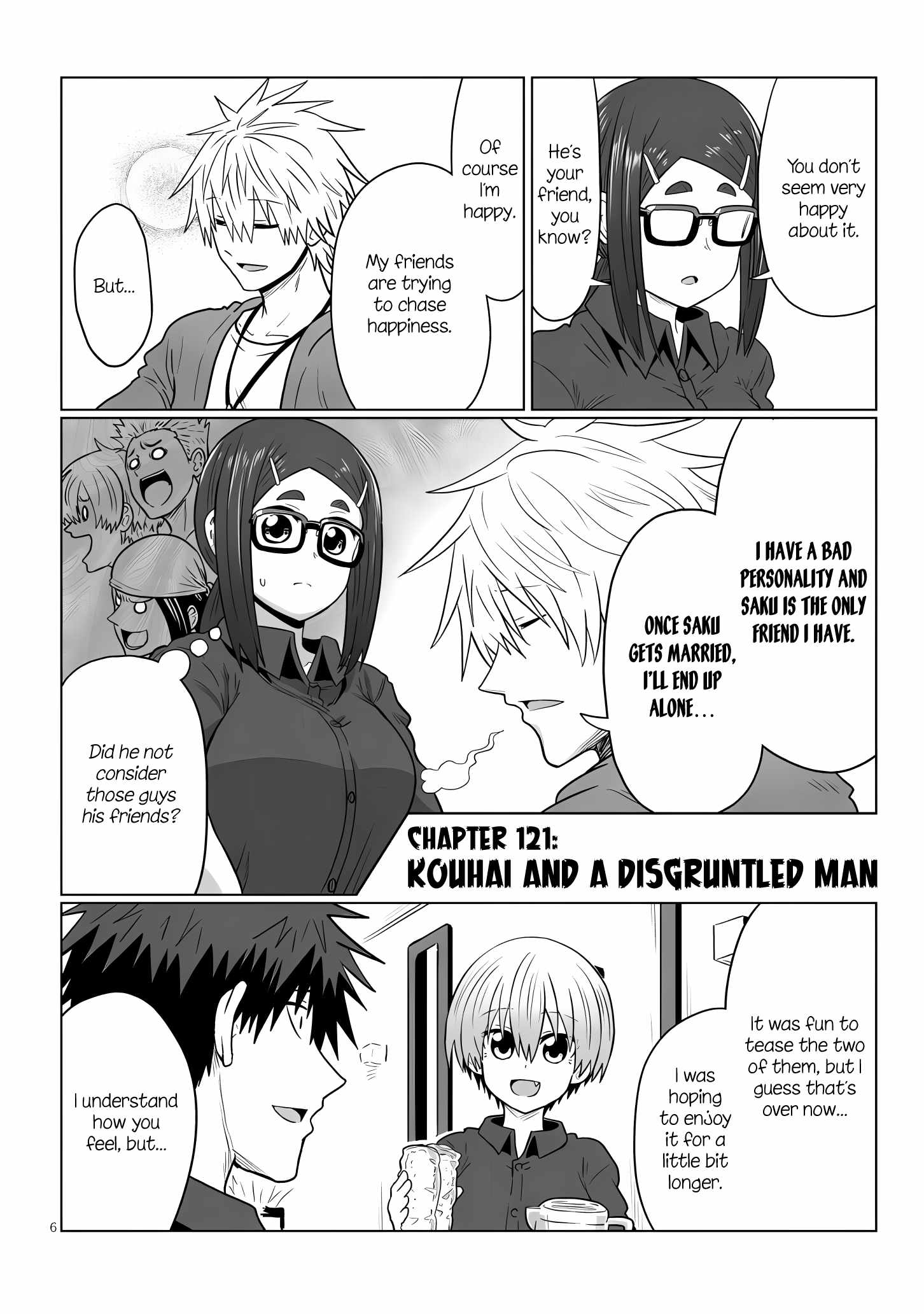 Uzaki-Chan Wa Asobitai! Chapter 121 page 6
