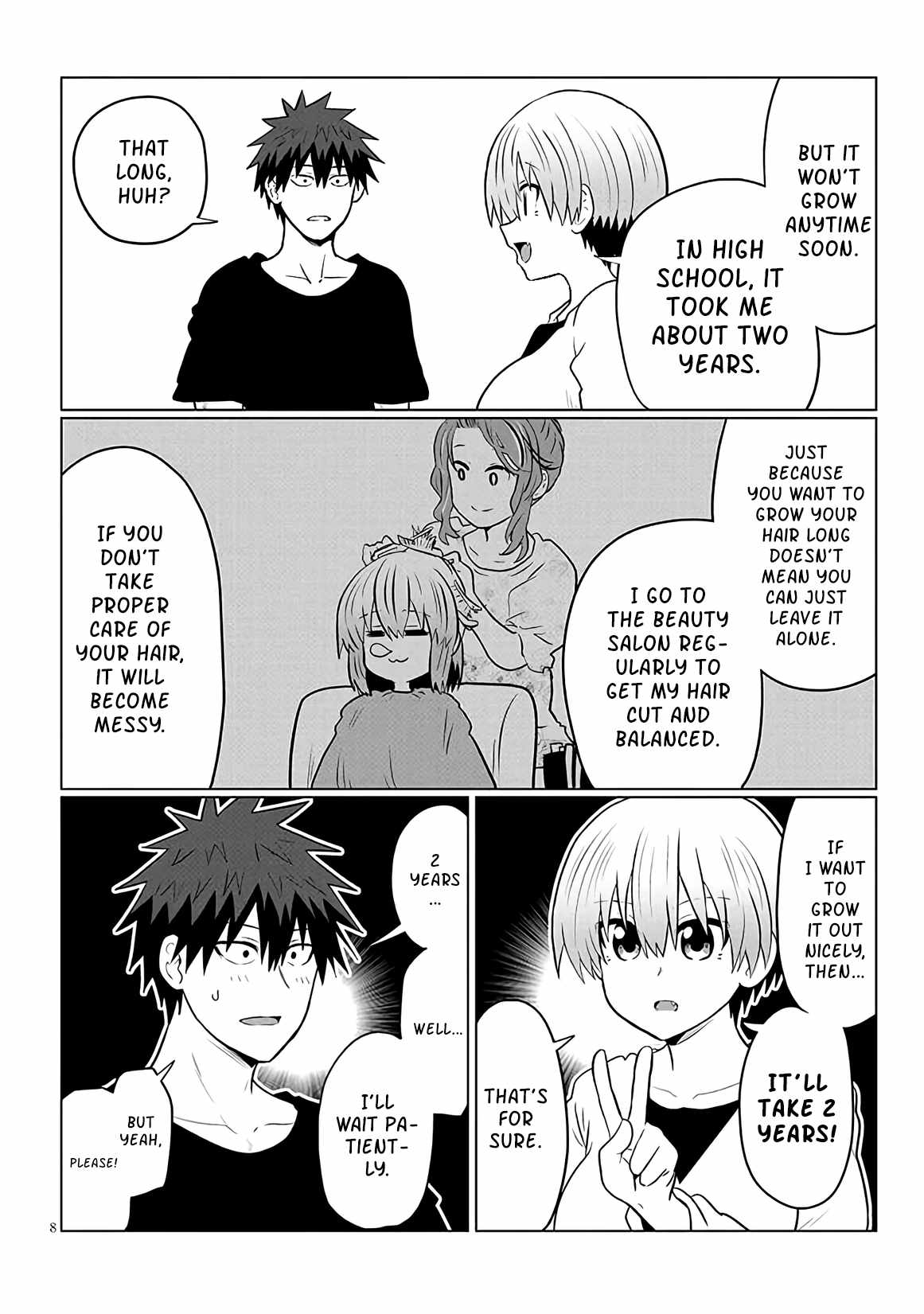 Uzaki-Chan Wa Asobitai! Chapter 125 page 8