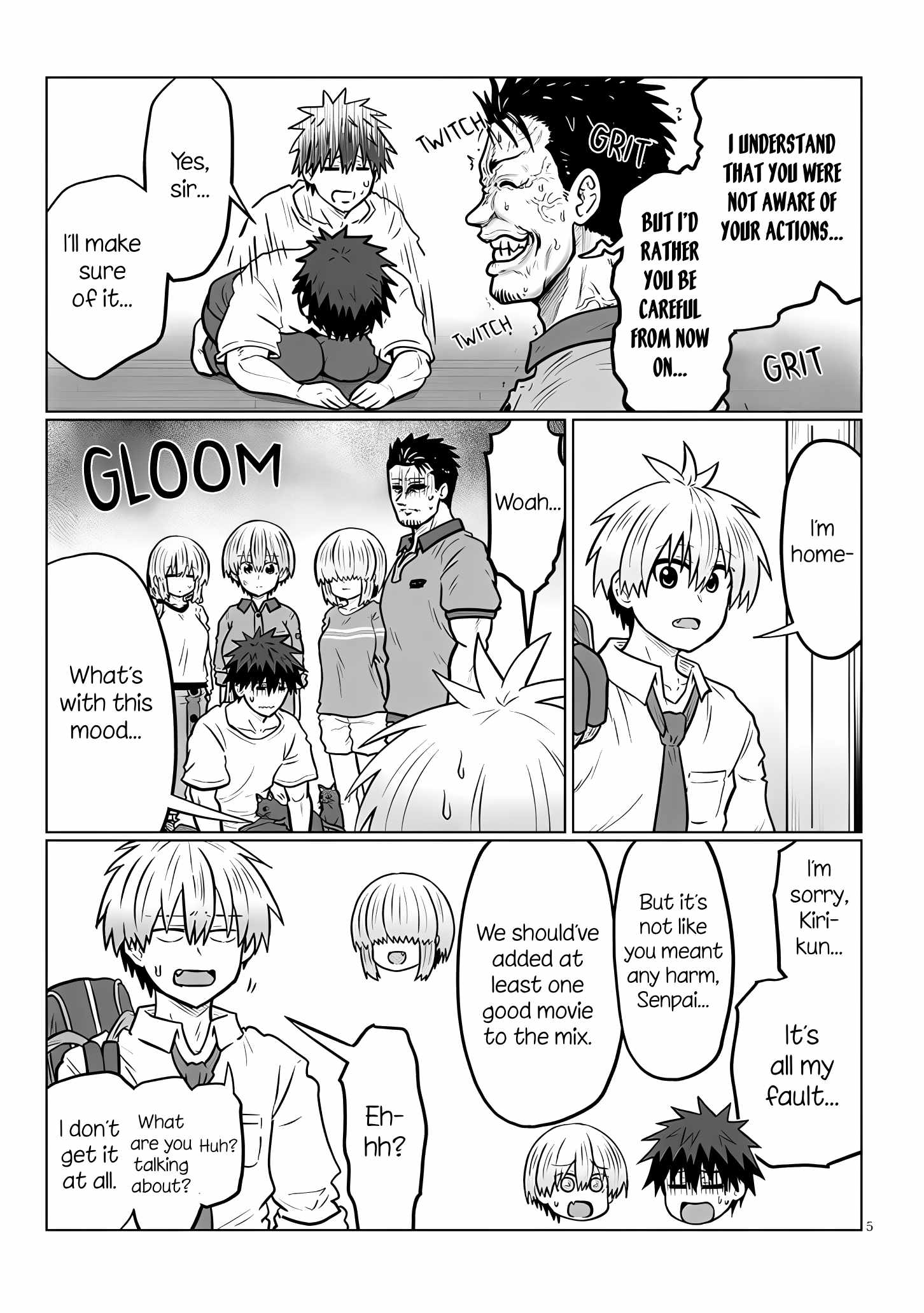 Uzaki-Chan Wa Asobitai! Chapter 128 page 5