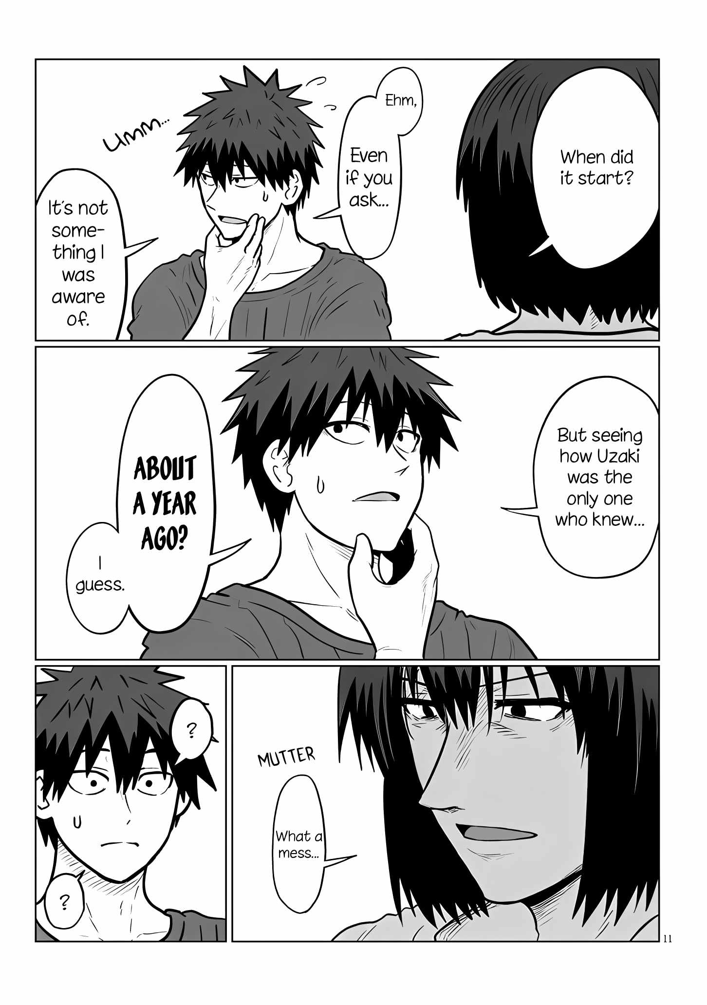 Uzaki-Chan Wa Asobitai! Chapter 128 page 11