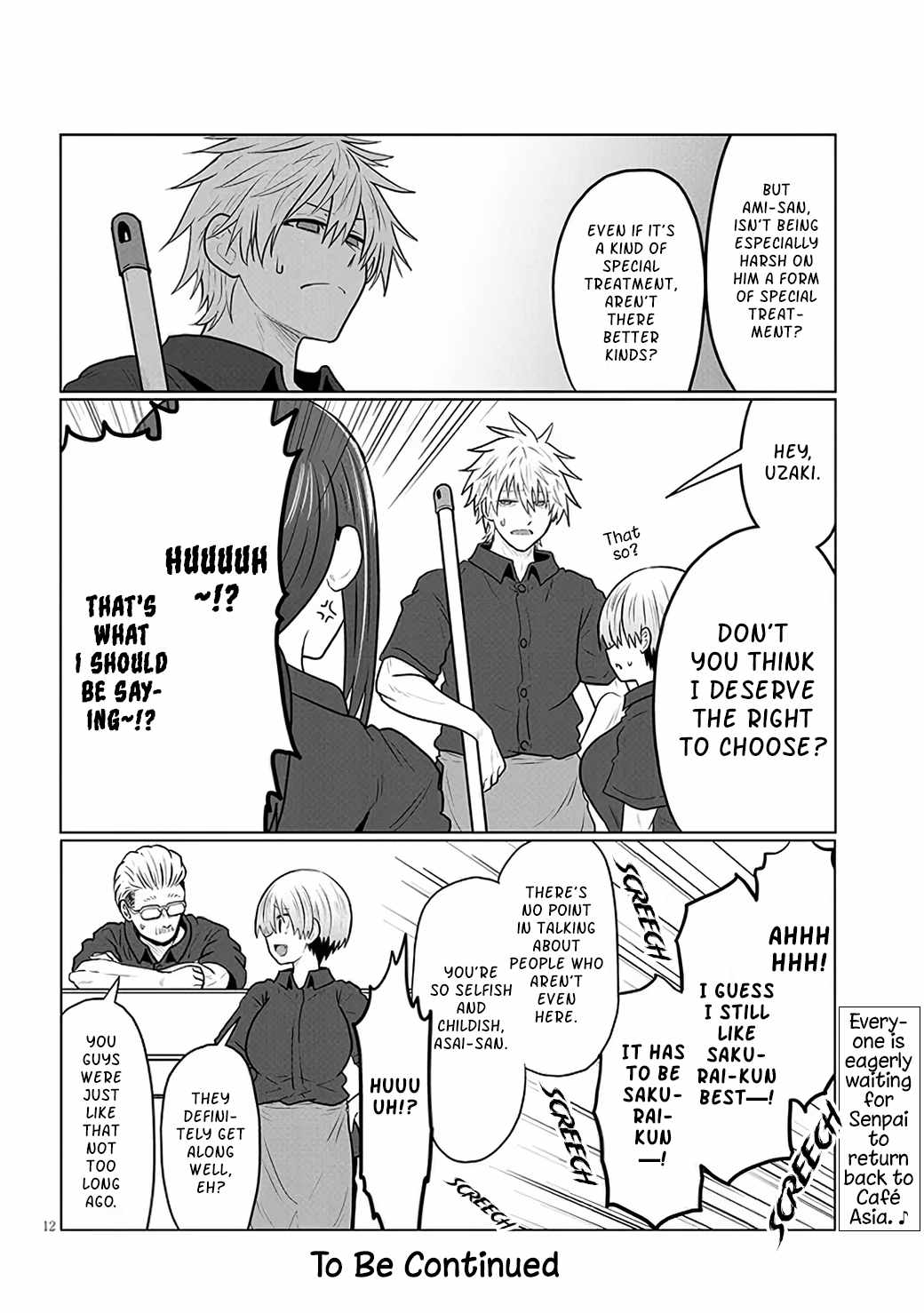 Uzaki-Chan Wa Asobitai! Chapter 130 page 12