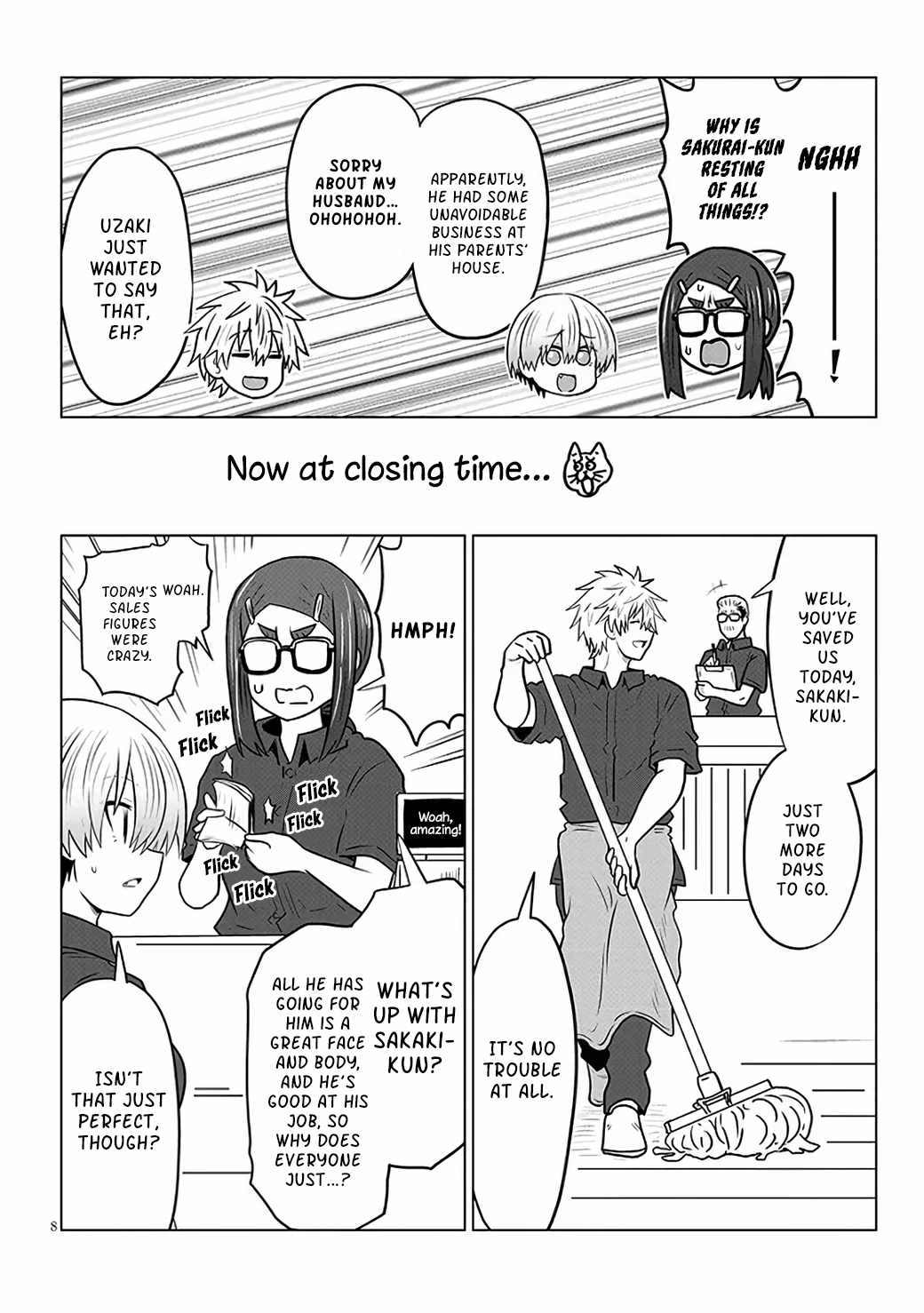 Uzaki-Chan Wa Asobitai! Chapter 130 page 8