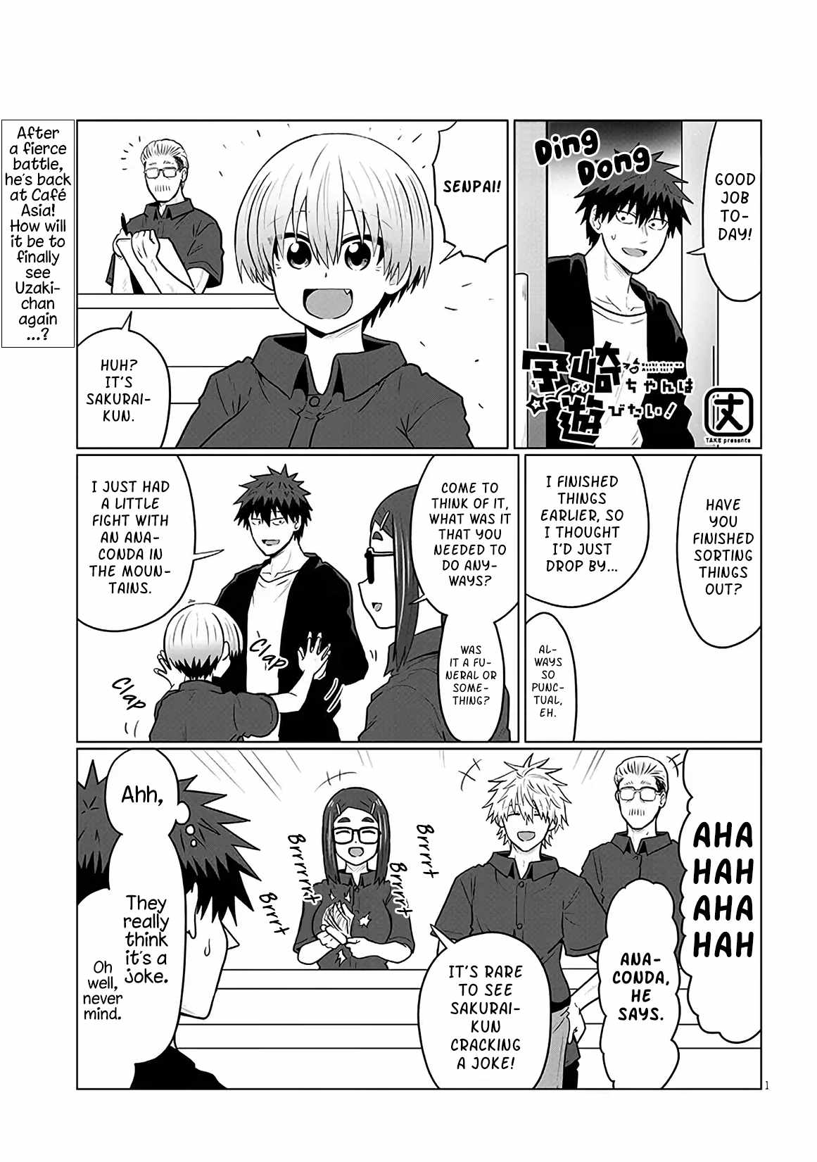 Uzaki-Chan Wa Asobitai! Chapter 133 page 1