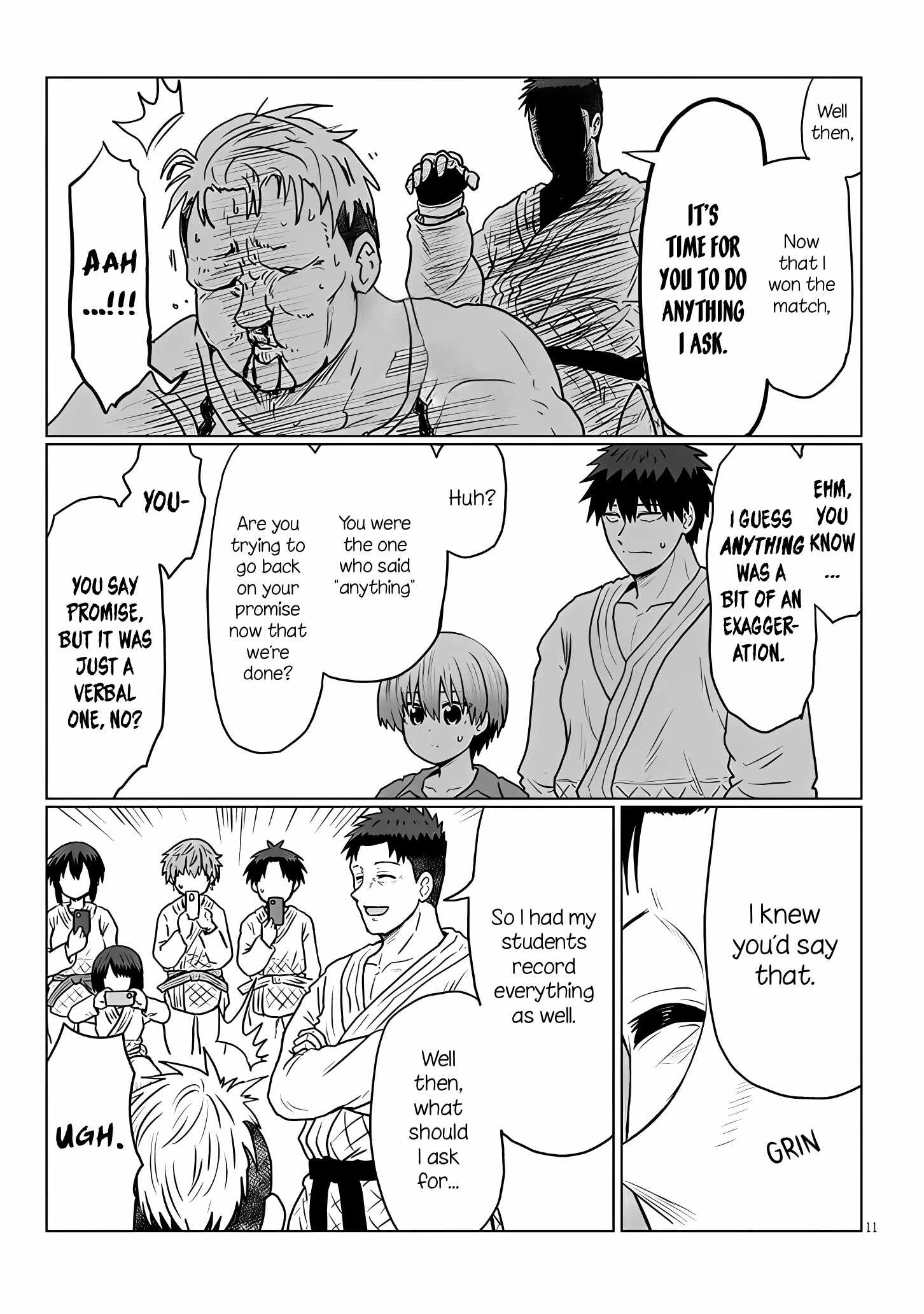 Uzaki-Chan Wa Asobitai! Chapter 140 page 11