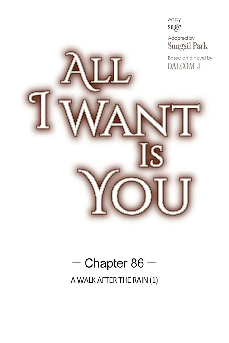 All I Want is You Chapter 86 page 1