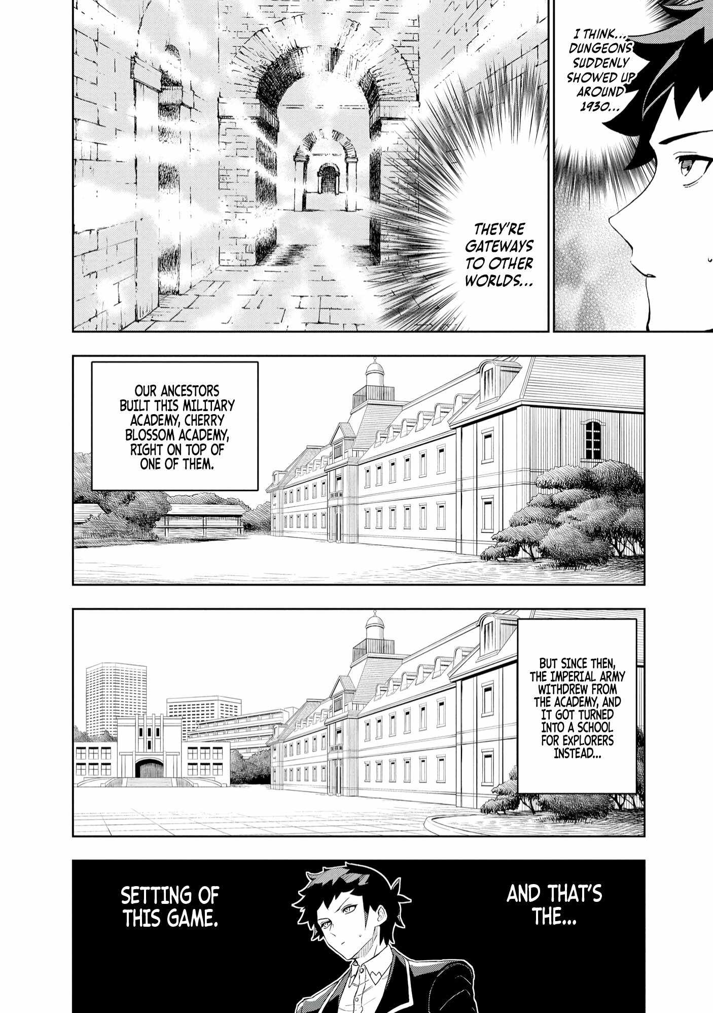 I was Transmigrated as the Bottom-Tier of the Dungeon Academy, but I have a Strategy Guide for Some Reason Chapter 1 page 10