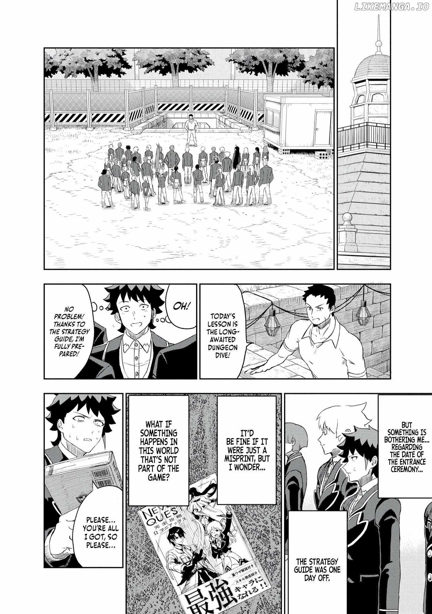 I was Transmigrated as the Bottom-Tier of the Dungeon Academy, but I have a Strategy Guide for Some Reason Chapter 3 page 11