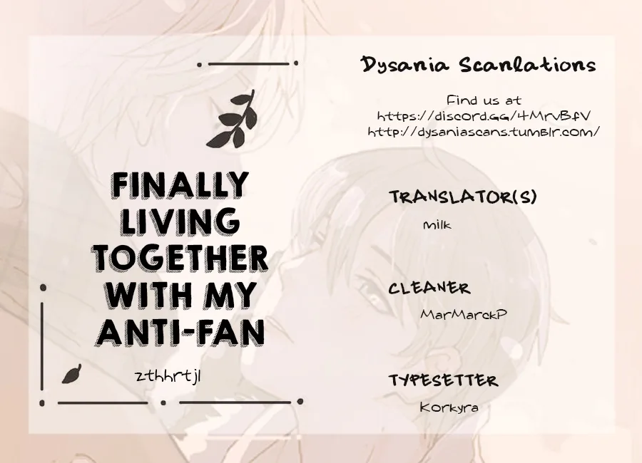 Finally Living Together with my Anti-Fan Chapter 1 page 2