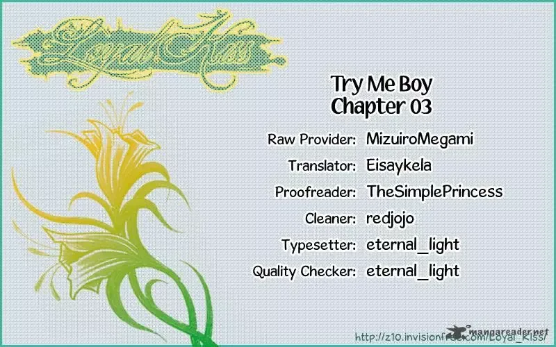 Try Me Boy! Chapter 3 page 1
