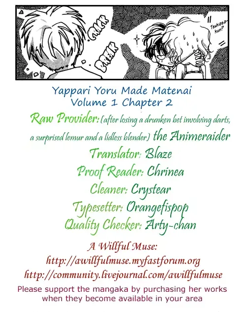 Yappari Yoru Made Matenai Chapter 2 page 1