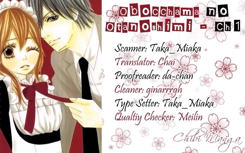 Obocchama no Otanoshimi Chapter 1 page 1