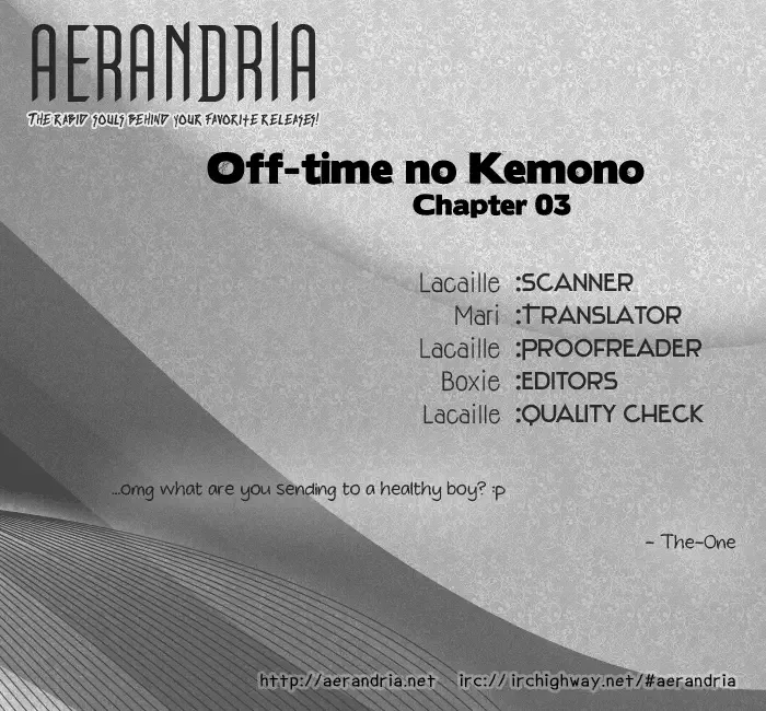 Off-time no Kemono Chapter 3 page 2