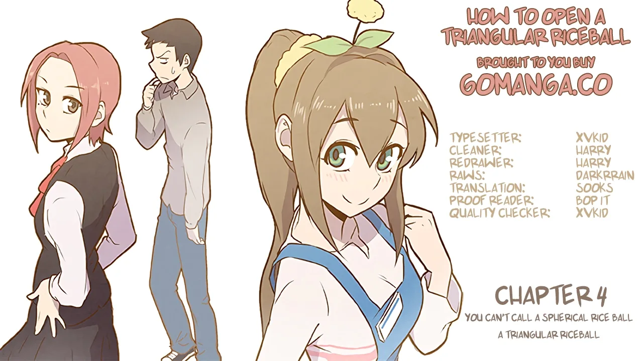 How to Open a Triangular Riceball Chapter 4 page 1