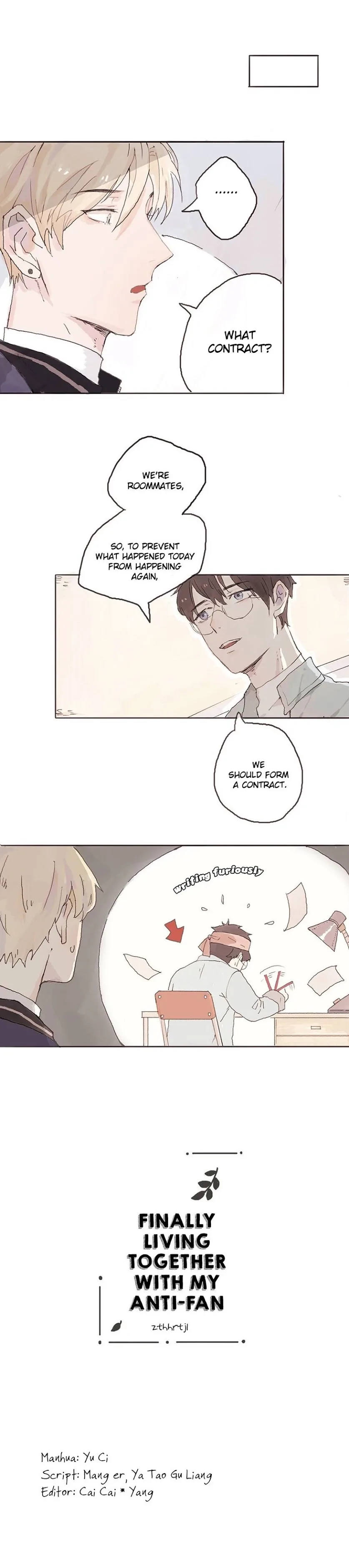 Finally Living Together with my Anti-Fan Chapter 8 page 1