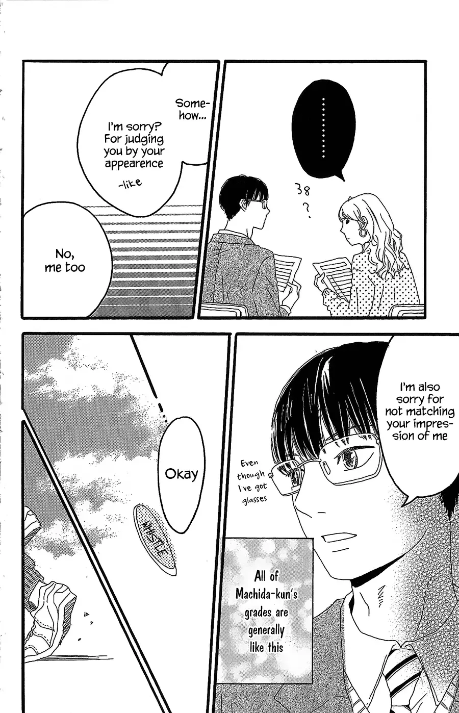 Machida-kun no Sekai Chapter 1 page 19
