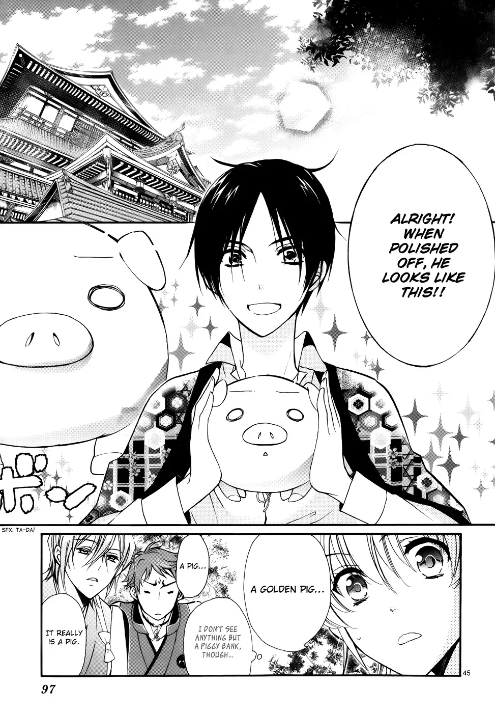 Momochi-san Chi no Ayakashi Ouji Chapter 2 page 45