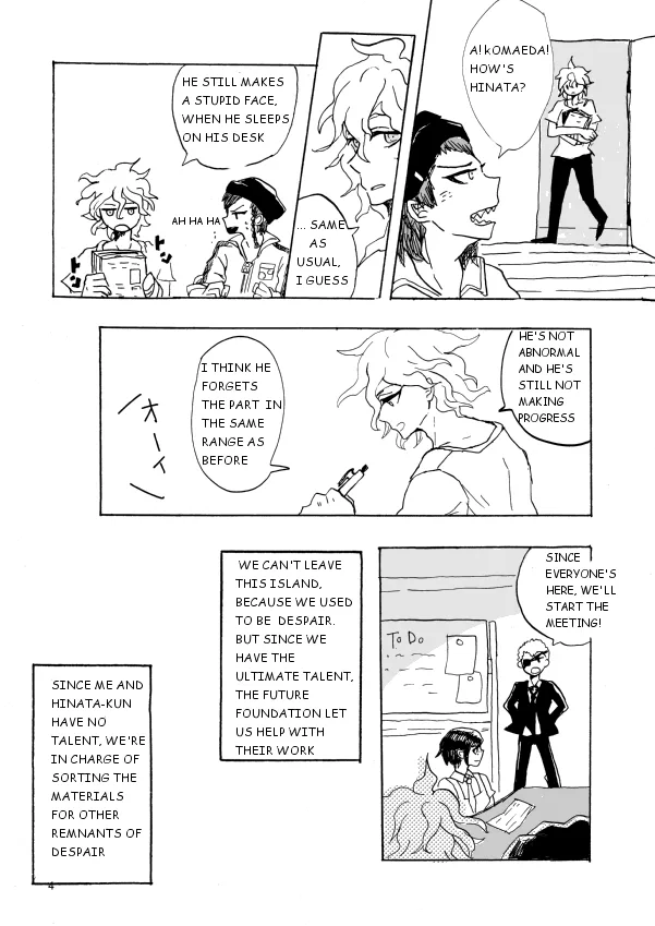 Super danganronpa 2 doujinshi: Hajimete wo nandemo Chapter 1 page 5