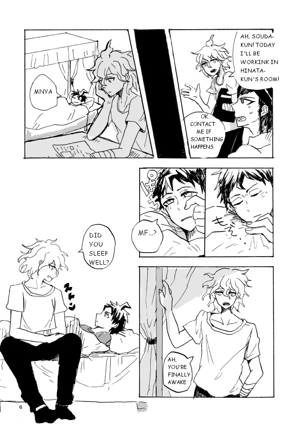 Super danganronpa 2 doujinshi: Hajimete wo nandemo Chapter 1 page 7
