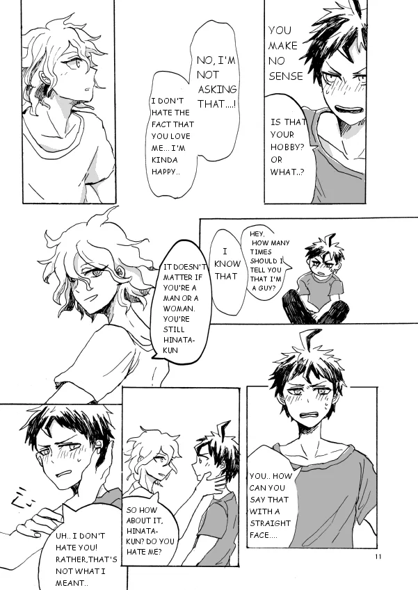Super danganronpa 2 doujinshi: Hajimete wo nandemo Chapter 1 page 12