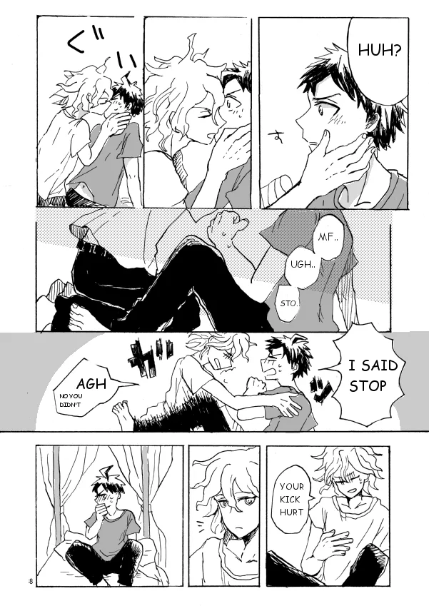 Super danganronpa 2 doujinshi: Hajimete wo nandemo Chapter 1 page 9