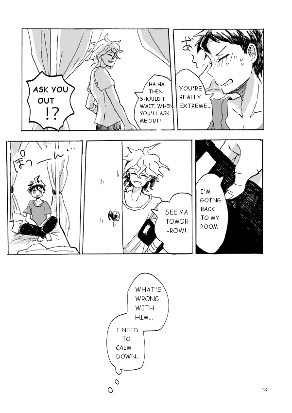Super danganronpa 2 doujinshi: Hajimete wo nandemo Chapter 1 page 14