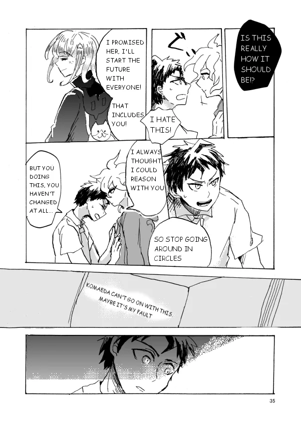 Super danganronpa 2 doujinshi: Hajimete wo nandemo Chapter 1 page 36