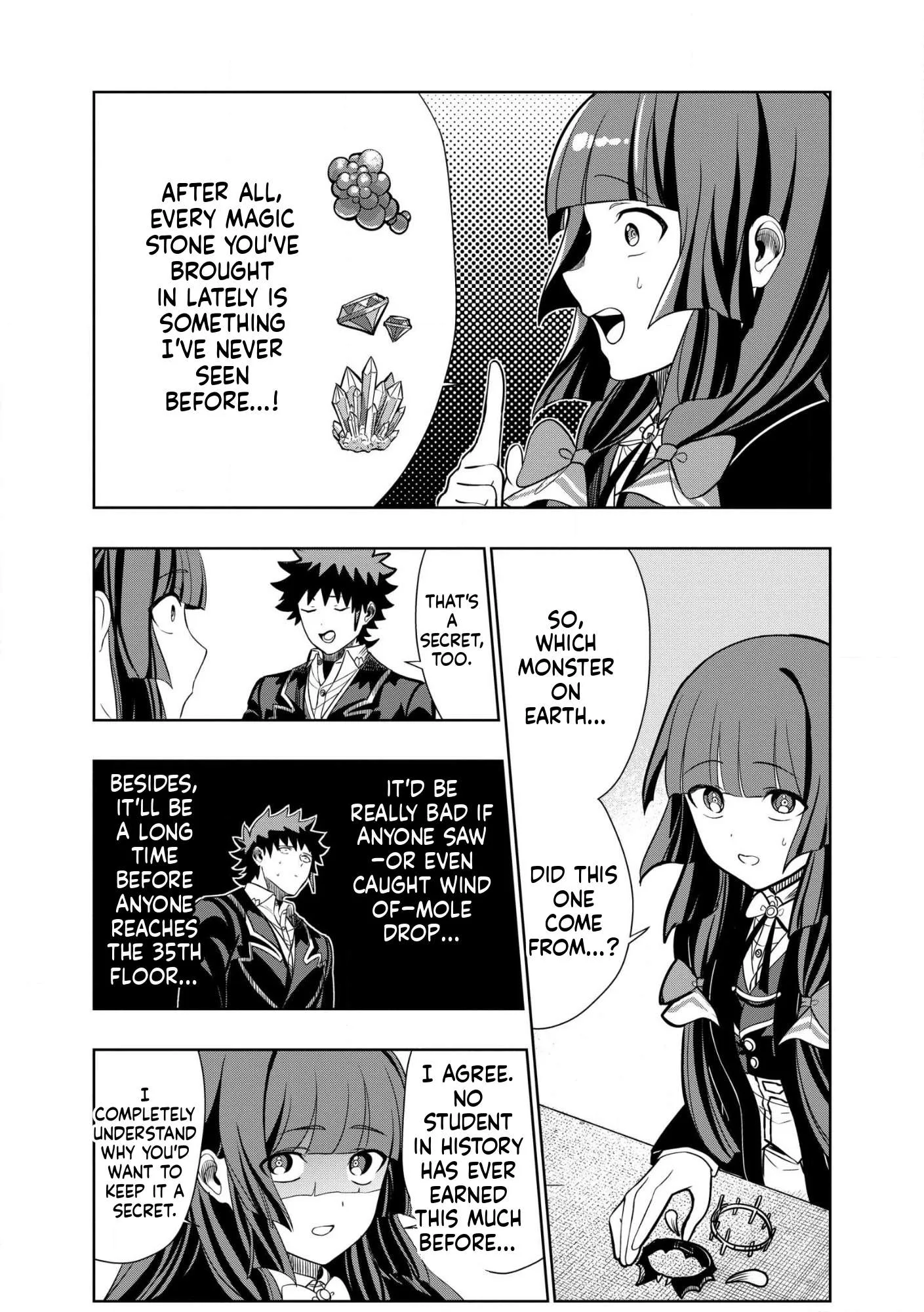 I was Transmigrated as the Bottom-Tier of the Dungeon Academy, but I have a Strategy Guide for Some Reason Chapter 34 page 4