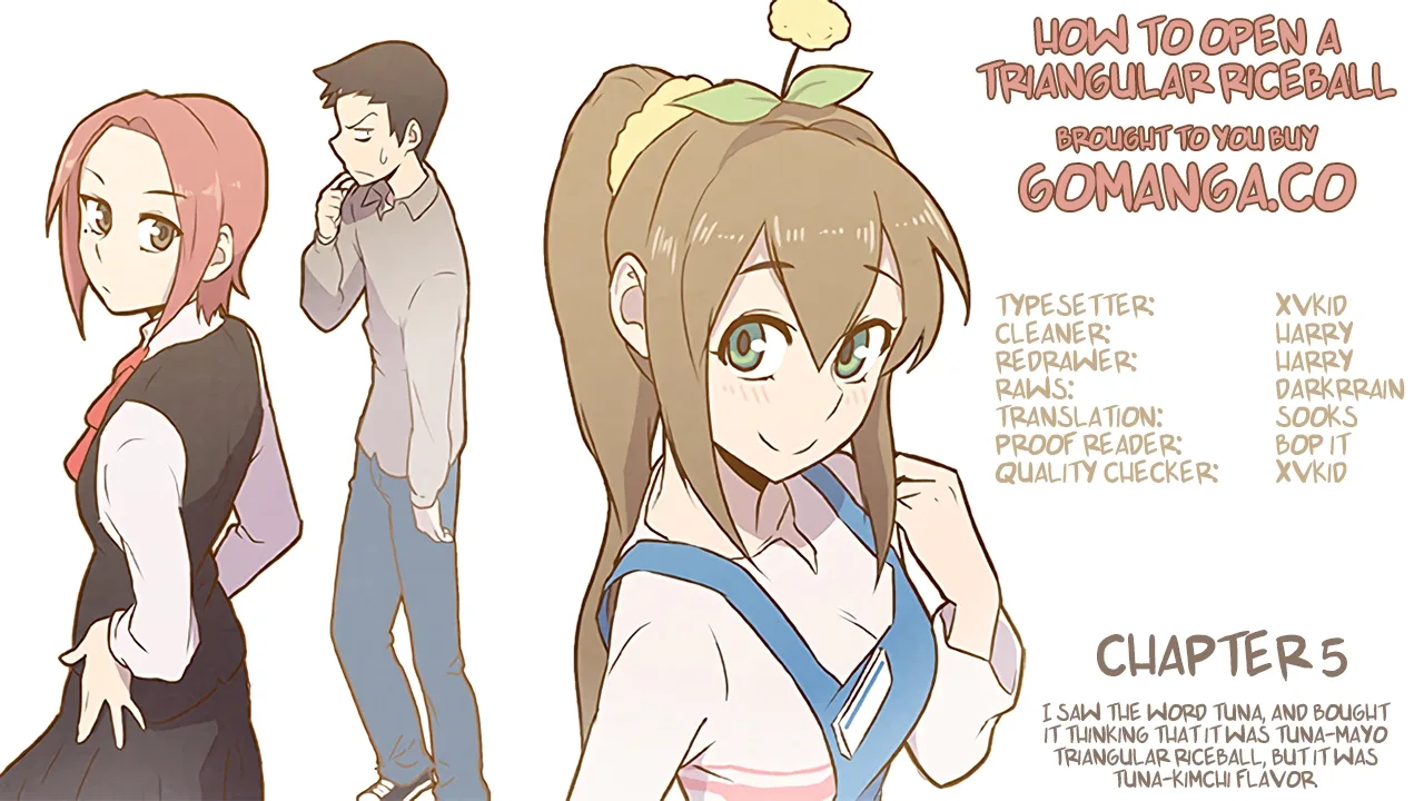 How to Open a Triangular Riceball Chapter 5 page 1