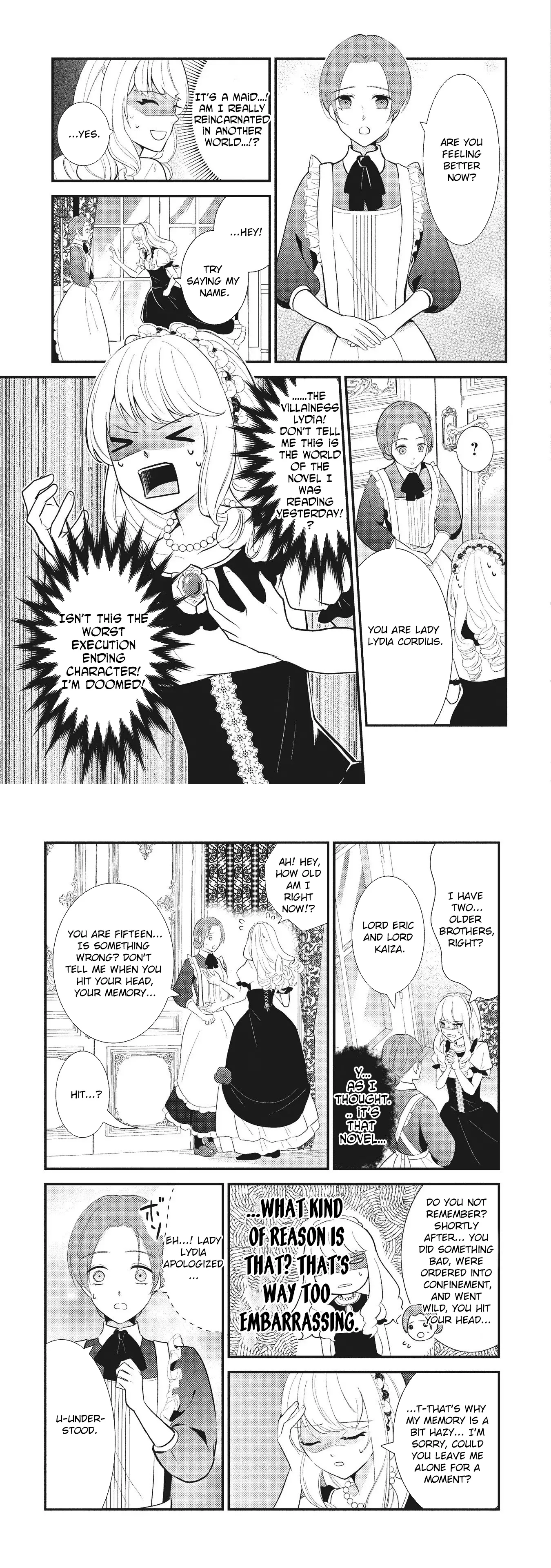 Reincarnated as the Villainess, but I'm More Loved Than the Heroine Chapter 1 page 4