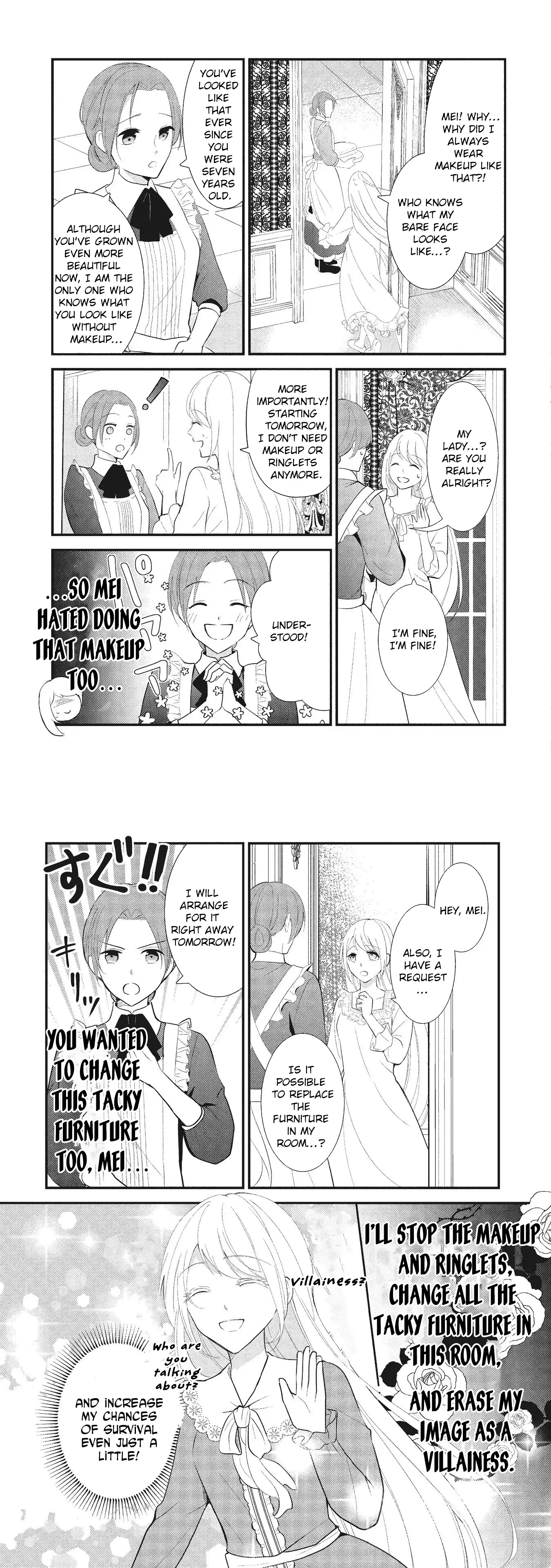 Reincarnated as the Villainess, but I'm More Loved Than the Heroine Chapter 1 page 12