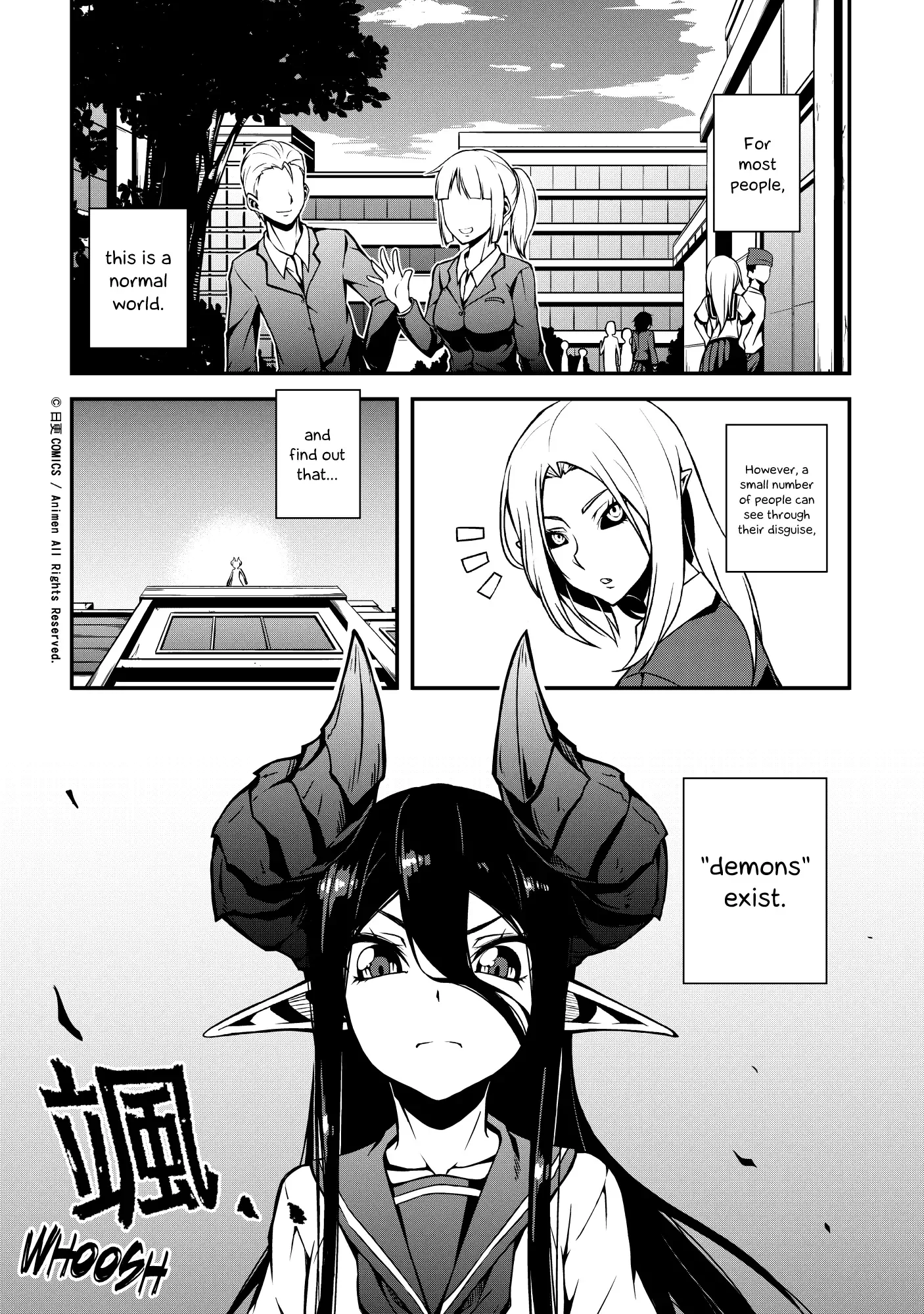 The Girl With Horns Chapter 1 page 2