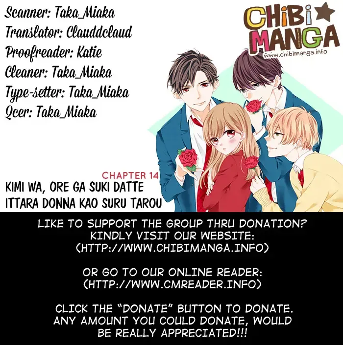 Kimi wa, Ore ga Suki Datte Ittara Donna Kao Suru Darou. Chapter 14 page 1