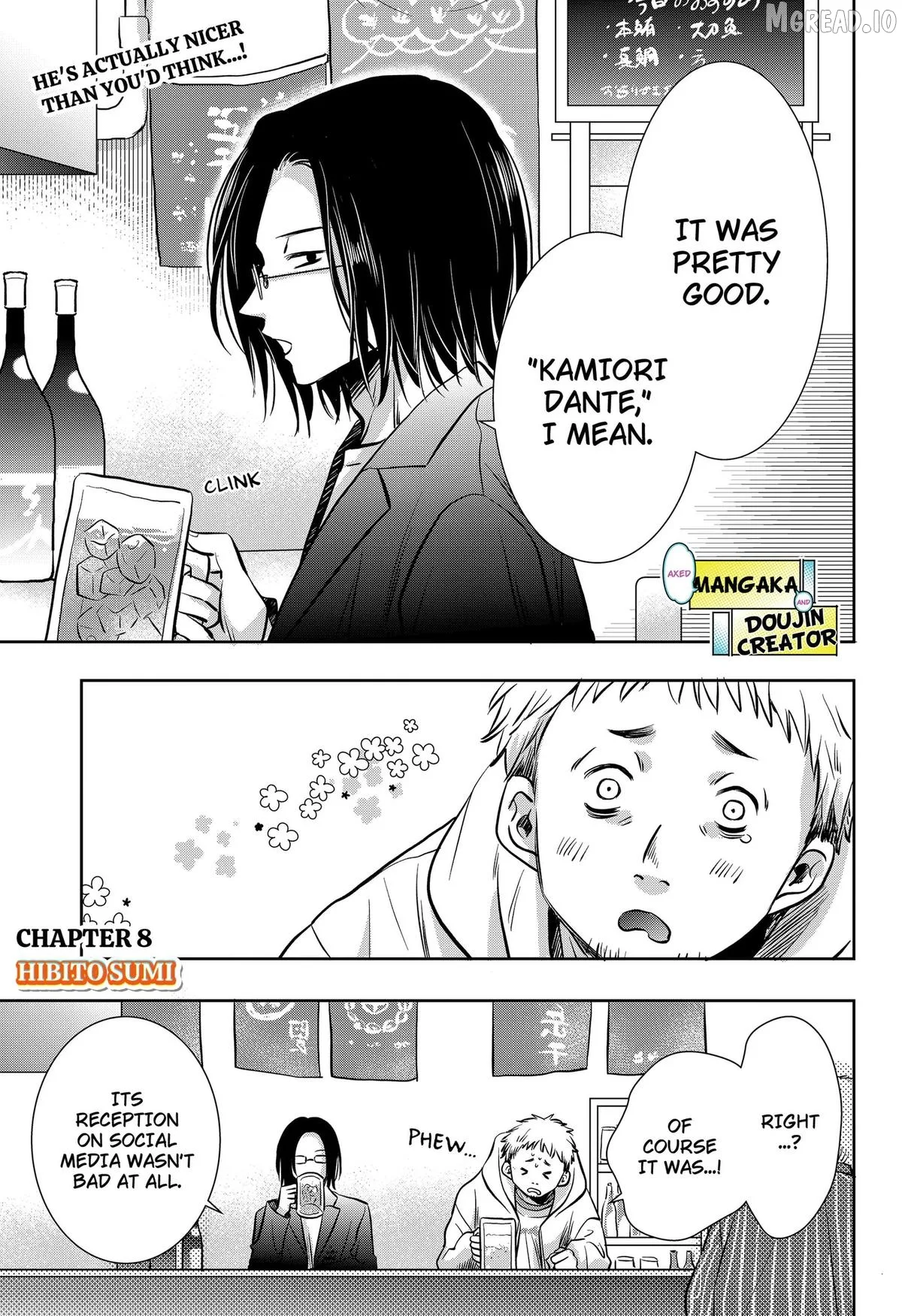 Axed Mangaka and Doujin Creator Chapter 8 page 1