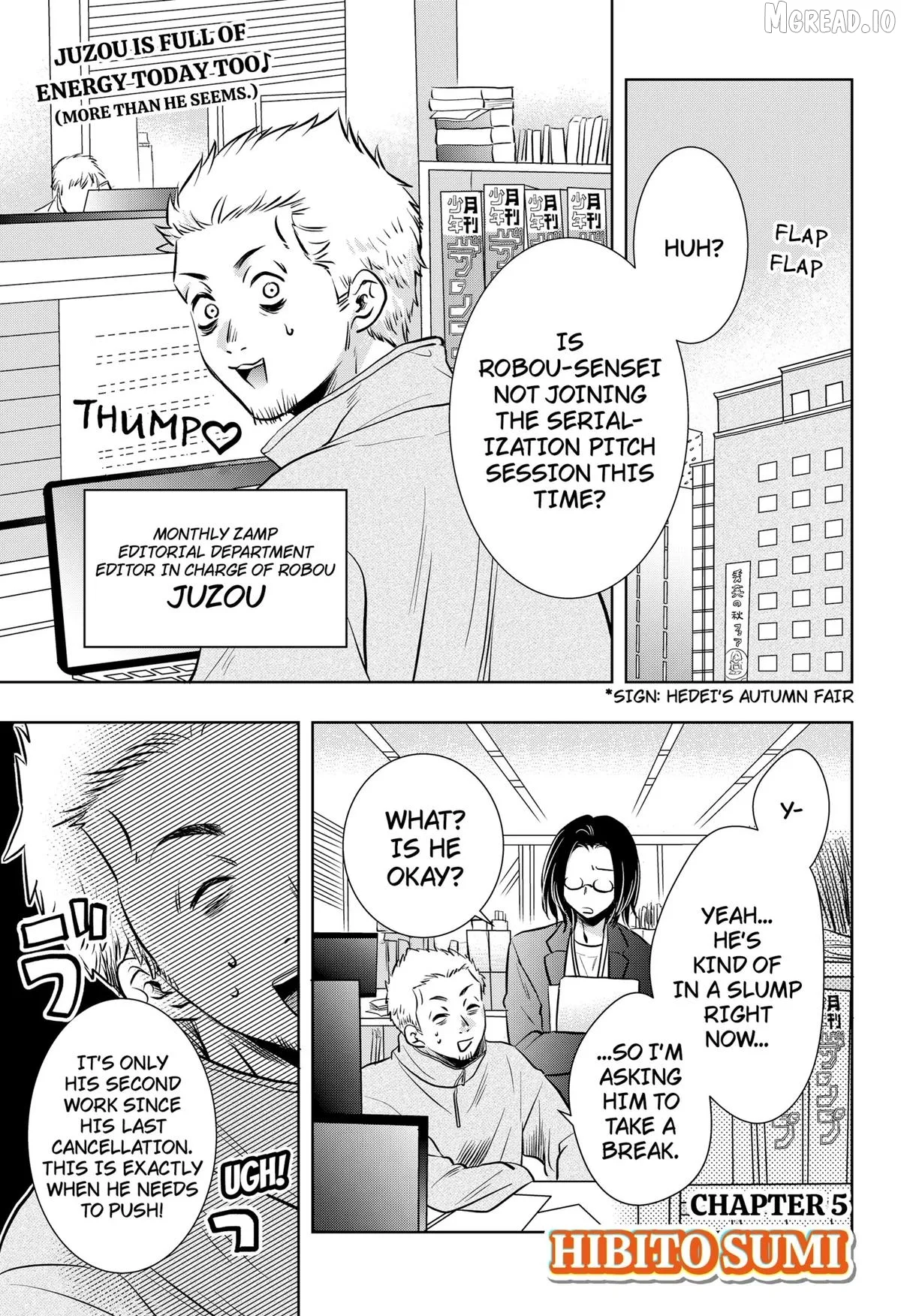 Axed Mangaka and Doujin Creator Chapter 5 page 1