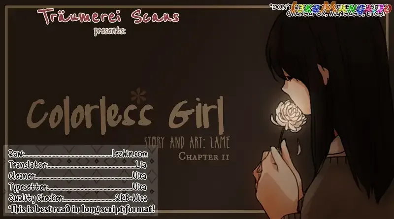 Colorless Girl Chapter 11 page 1