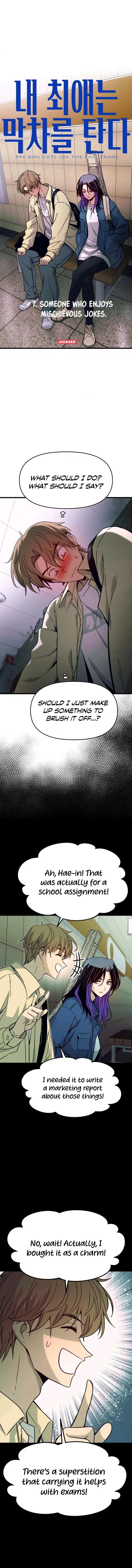 My bias gets on the last train Chapter 7 page 2