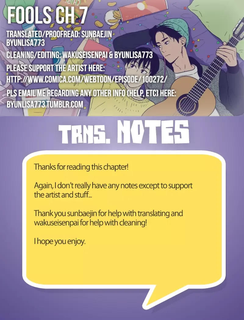Fools Chapter 7 page 1