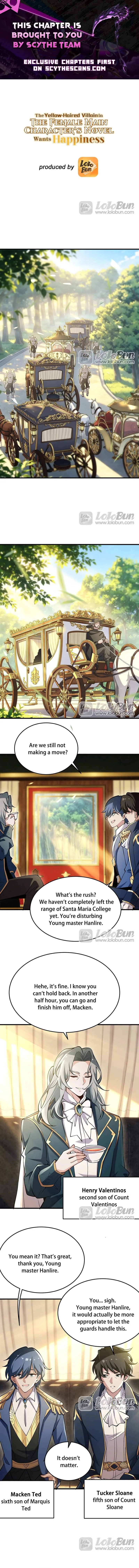 The Yellow-haired Villain in Female Main Character's Novel wants Happiness Chapter 90 page 1