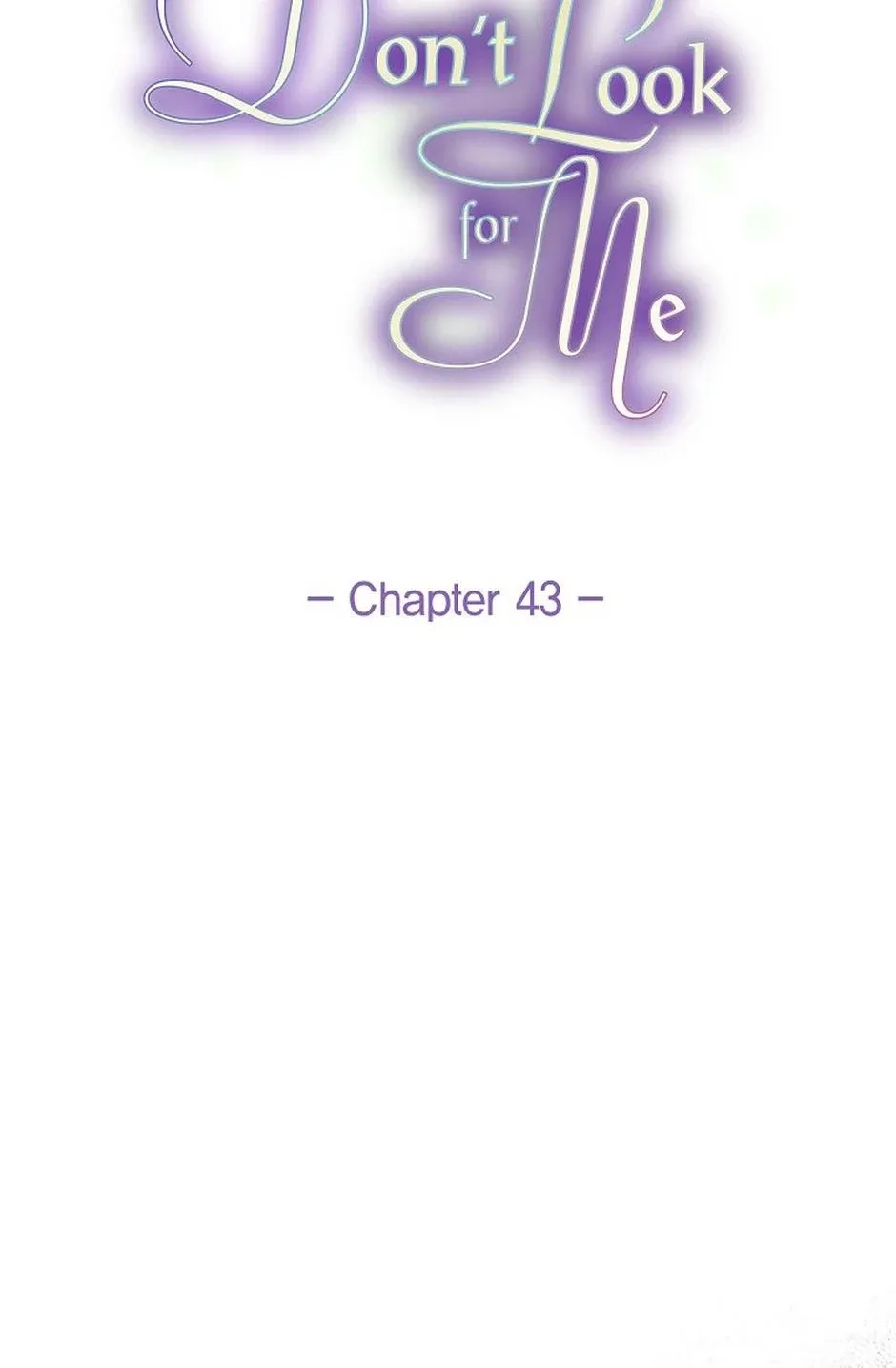 Don’t Look For Me Chapter 43 page 42