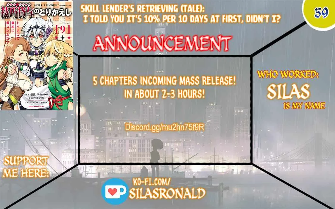 Skill Lender’s Retrieving Tale ~I Told You It’s 10% per 10 Days at First, Didn’t I?~ Chapter 59 page 1