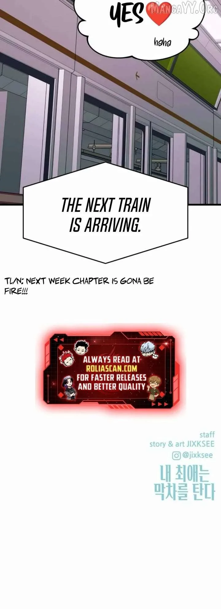 My bias gets on the last train Chapter 62 page 73