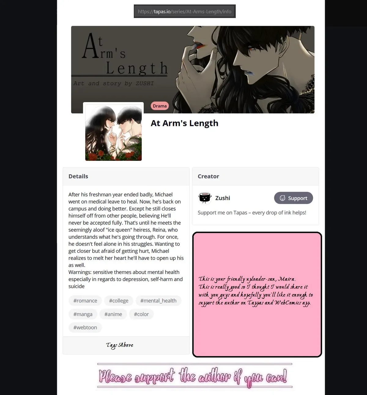 At Arm’s Length Chapter 4.5 page 1
