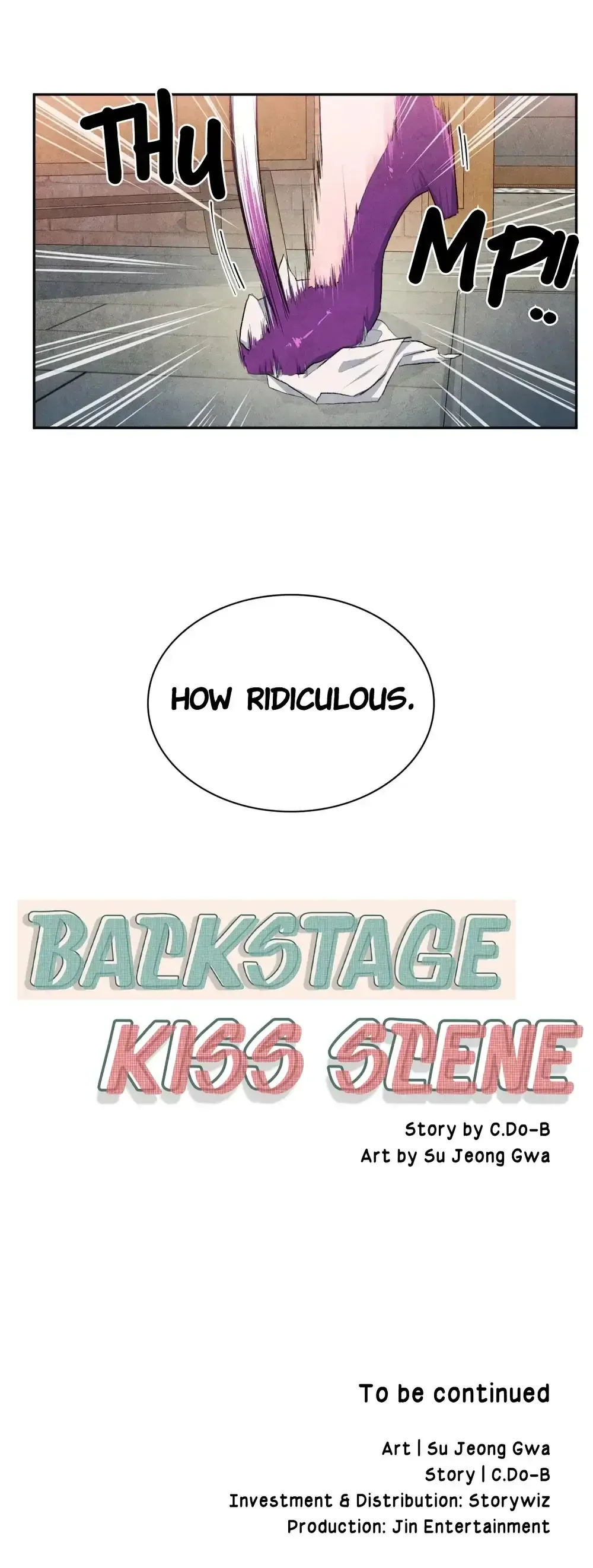 Backstage Kiss Scene Chapter 4 page 32