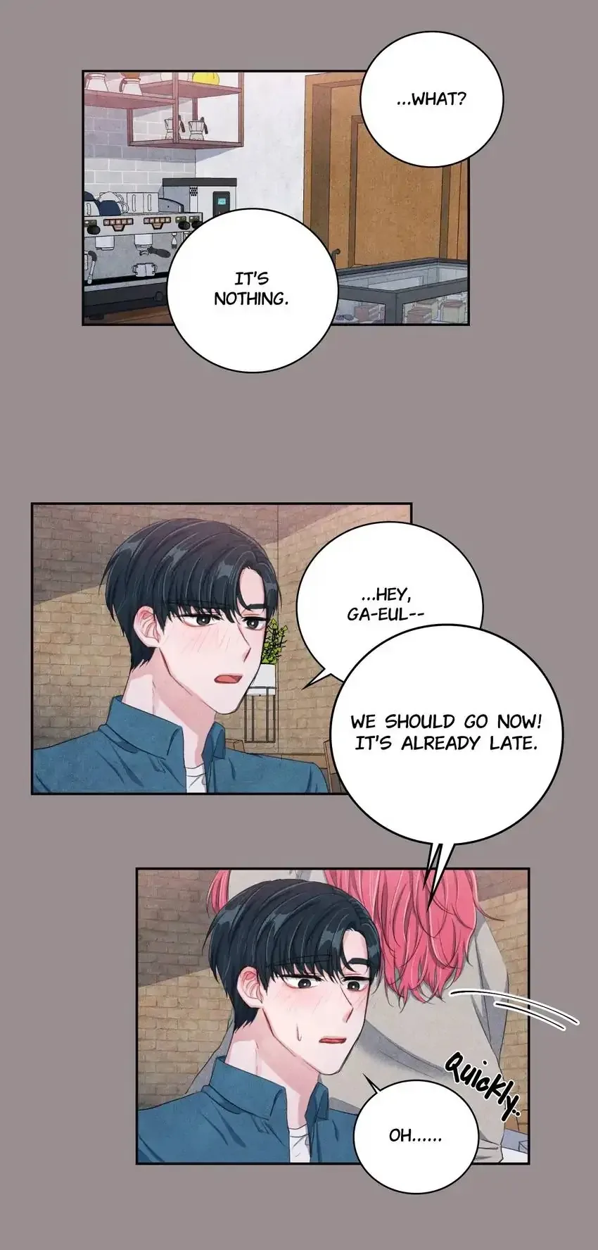 Backstage Kiss Scene Chapter 18 page 8