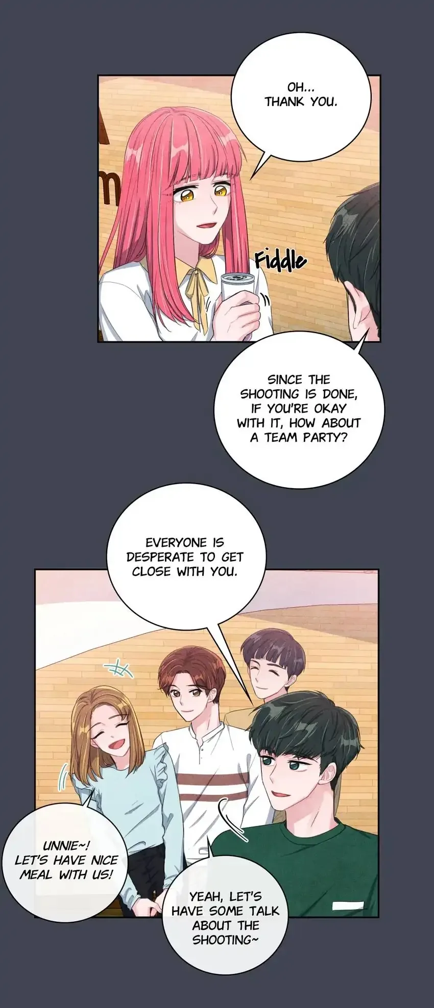 Backstage Kiss Scene Chapter 24 page 17