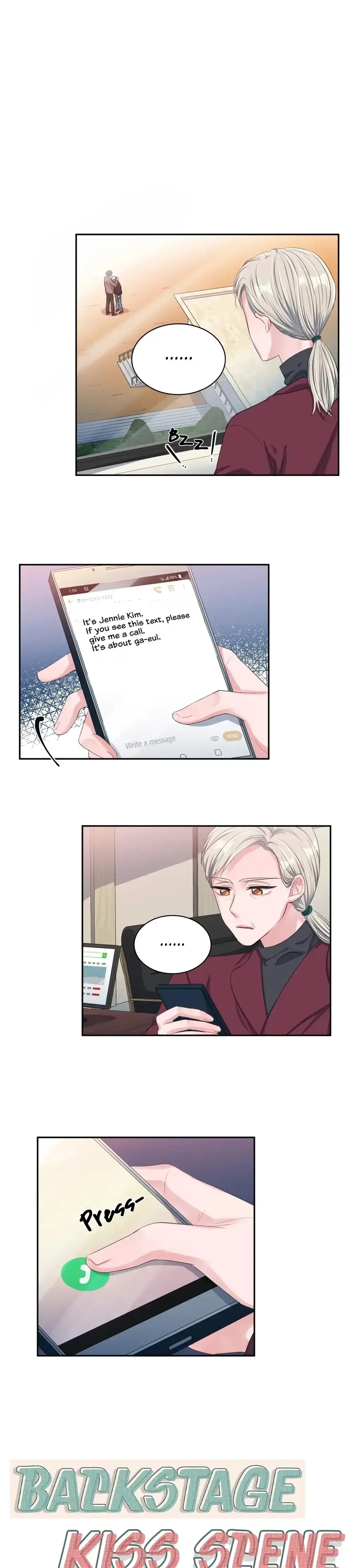 Backstage Kiss Scene Chapter 11 page 33