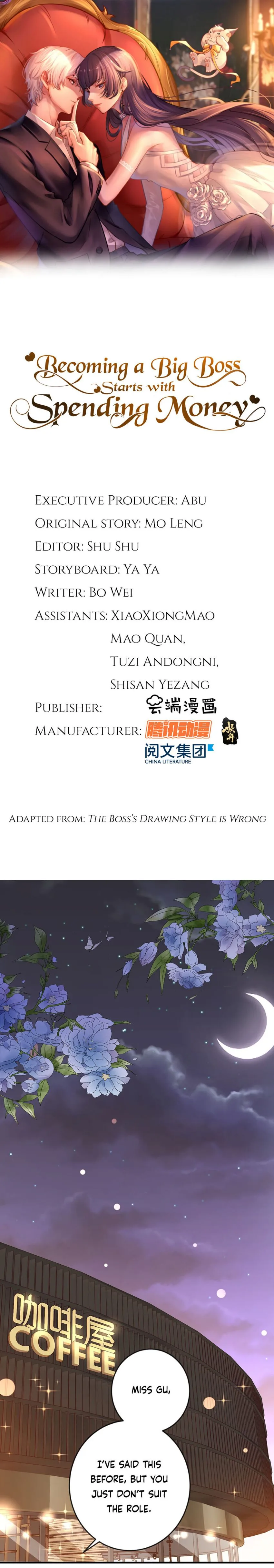 Becoming a Big Boss Starts with Spending Money Chapter 2 page 4