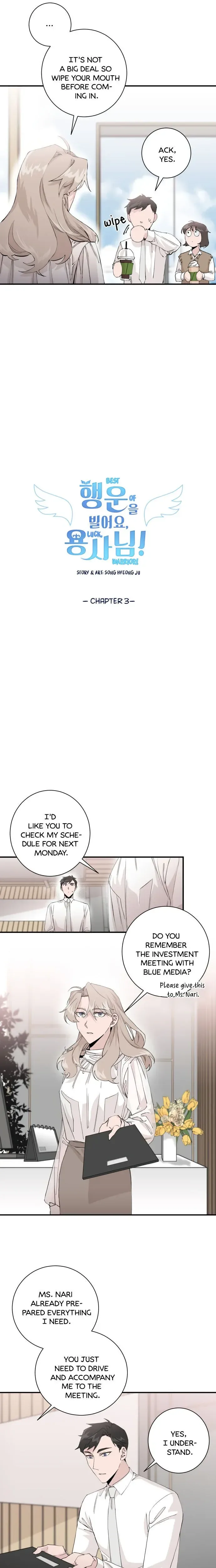 Best Of Luck, Warrior! Chapter 3 page 5